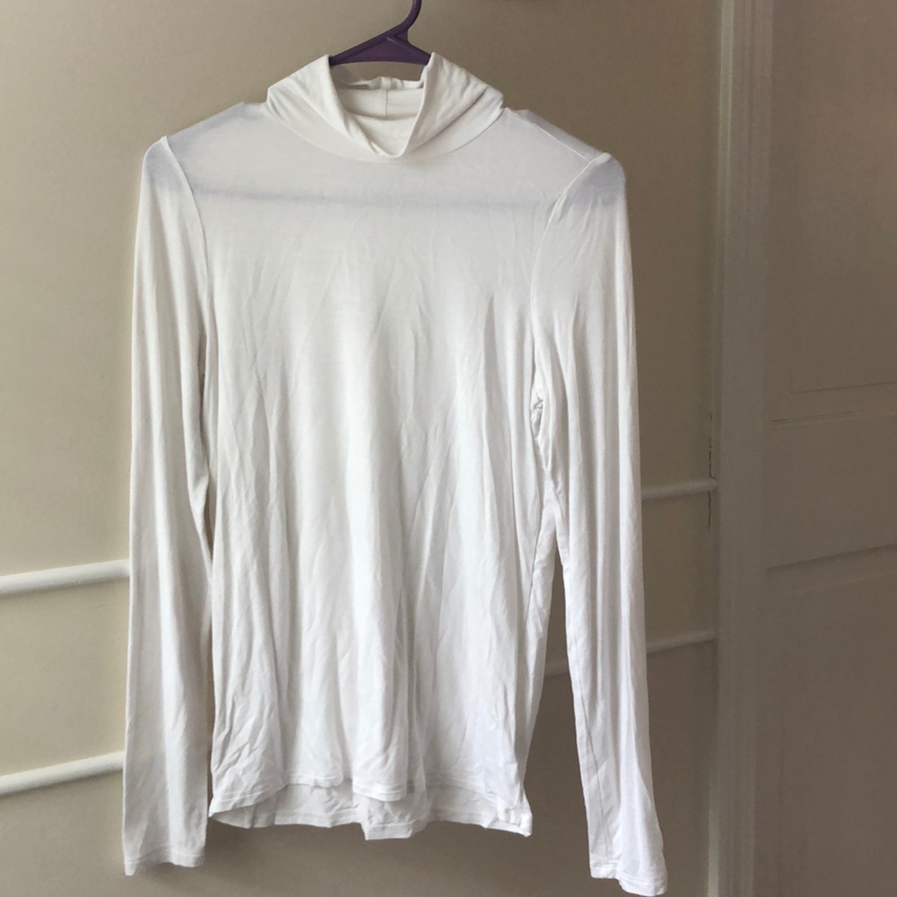 White turtle neck